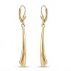Gouden Hang Oorbellen 52 mm 5 mm 14 Karaats