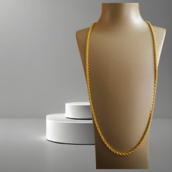 Alternative view of Gouden Koord Rope Ketting 3.5 mm 70 cm 14 karaats
