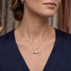 Gouden Ketting Liefde Hanger Zirkonia 14 karaats 7 Gouden Ketting Liefde Hanger Zirkonia 14 karaats - Afbeelding 2