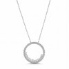 Witgouden Ketting Cirkel Hanger Zirkonia 14 karaats 1 Witgouden Ketting Cirkel Hanger Zirkonia 14 karaats