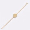 Gouden Graveerarmband Zirkonia 14 karaats