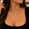 Gouden Ketting met Boze Oogjes 14 Karaats 6 Gouden Ketting met Boze Oogjes 14 Karaats