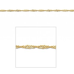 Gouden Singapore Ketting 2.5 mm 60 cm 14 karaats