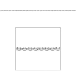 Witgouden Ketting Anker Schakel 0.8 mm 55 cm 14 karaats