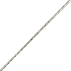Star juwelier 3 Witgouden Ketting Slang Schakel 0.8 mm 50 cm 14 karaats