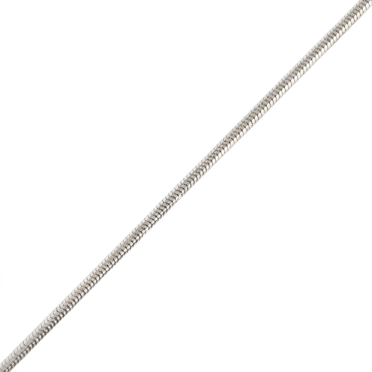 Witgouden Ketting Slang Schakel 0.8 mm 50 cm 14 karaats 2 Witgouden Ketting Slang Schakel 0.8 mm 50 cm 14 karaats