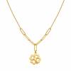 Gouden Ketting met Klavertje 14 Karaats